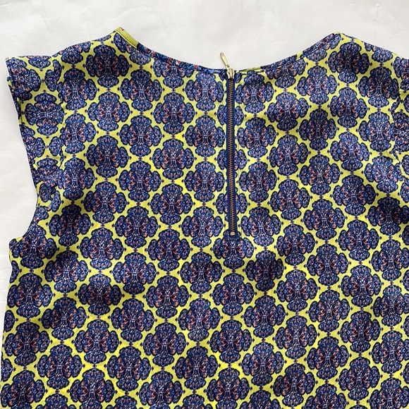 The Limited Pencil Skirt Size 4 Yellow Blue Orange - Picture 10 of 12